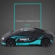 Машинка трансформер на радиоуправлении AToys Bugatti-922-1 большая 1:12 33см свет/звук Черно-голубой - изображение 4