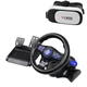 Ігровий кермо з педалями PXN 7GT для NS-SwitchPC/PS4/PS3/PC/Xbox 360/One/Android Чорний з синім + Окуляри VR Box 2.0 - зображення 9