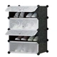 Тумба органайзер для обуви Shoe Rack SR30009 75х37х49 см 4 ярусная обувная стойка - изображение 2
