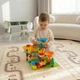 Комплект столик дитячий зі стільчиком POPPET Мультивуд Грін 3 в 1 + конструктор Круті віражі з гіркою (PP-SET-010GN-04) - зображення 3