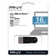 USB флеш накопитель PNY flash 16GB Attache4 Black USB 2.0 (FD16GATT4-EF) - изображение 4