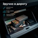 Кейс для зберігання батарейок AA/AAA, органайзер 20×AA і 25×AAA, кришка, міцний пластик 150×60×70 сірий - зображення 4