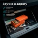 Кейс для зберігання батарейок AA/AAA, органайзер 20×AA і 25×AAA, кришка, міцний пластик 150×60×70 помаранчевий - зображення 6