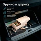 Кейс для зберігання батарейок AA/AAA, органайзер 20×AA і 25×AAA, кришка, міцний пластик 150×60×70 білий - зображення 5