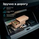 Кейс для хранения батареек AA/AAA, органайзер 20×AA и 25×AAA, крышка, прочный пластик 150×60×70 мм бежевый - изображение 6