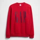 Свитшот на флисе мужской GAP 541131057 2XL Красный (1159854312) - изображение 5