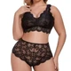 Комплект белья Кружево 4XL-5XL Черный (37/37) - изображение 2