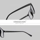 Очки компьютерные Blue Blocker для женщин и мужчин KINGSEVEN 81305 Bright Black - изображение 2