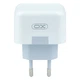 Сетевое зарядное устройство XO L102, EU, Dual Type-C port, 35W, Белый - изображение 2