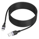 Кабель USB Hoco X109, USB to Lightning, 2.4А, 3m, black - зображення 5