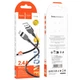 Кабель USB Hoco X109, USB to Lightning, 2.4А, 3m, black - зображення 6