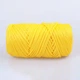 Пряжа YarnArt Macrame XL, Жовтий №142, поліестеровий шнур 3 мм, ЯрнАрт Макраме ХЛ нитка для в'язання гачком і спицями, поліестер 100% - зображення 3