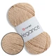 Пряжа YarnArt Elegance Бежевый №120, хлопчатобумажная пряжа 50 г 130м с люрексом ЯрнАрт Элеганс - изображение 1