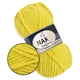 Nako Spaghetti, Лимон №10633, полушерстяная пряжа, 100 г / 60 м, 25% шерсть / 75% акрил, для шапок, снудов, объемных джемперов и кардиганов - изображение 1