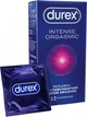 Презервативы латексные с силиконовой смазкой Durex Intense Orgasmic (рельефные со стимулирующим гелем-смазкой) 12 шт (5052197056037) - изображение 1