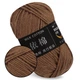 Пряжа Milk Cotton Кофе №34, хлопок с молочным акрилом для вязания, мягкая детская пряжа 50г/100м для вязания игрушек и одежды - изображение 1