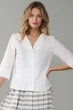 Жіночий короткий лляний жакет на ґудзиках LadyLike 42 Білий (ll2023950001369) - изображение 1