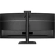 Монітор 34" AOC CU34E4CW WQHD VA 120Гц 2xHDMI DP USB-C RJ-45 USB-hub HAS колонки камера Чорний - зображення 9