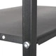Полка-стеллаж на колесах Strong Single M50280 S 50×32×102 см черный металлический мобильный - изображение 2