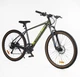 Велосипед Спортивний 29 дюймів Corso Enigma NG-078 обладнання Shimano алюмінієва рама 21 дюйм 27 швидкостей. Black and Green (173067) - зображення 2