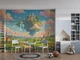 Фотошпалери флізелінові Upstream у дитячу "Небесний замок над квітучою долиною" 368х245 см (S5KID-097/7) - изображение 6