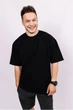 Футболка універсальна ОВЕРСАЙЗ бавовна 100% ЧОРНИЙ, р.L-XL - изображение 1