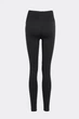 Женские бесшовные леггинсы с push-up эффектом и контрастным поясом Giulia FLEXING LEGGINGS GLAM XXS/XS Black, комфортные лосины для спорта, для тренировок, из микрофибры - изображение 3