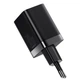 Мережевий зарядний пристрій Baseus Super Si Pro Quick Charger C+U 30W EU чорний CCSUPP-E01 - изображение 6