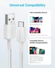 Кабель Anker 322 USB-A to USB-C - 1.8m Nylon білий (6908156) - изображение 3