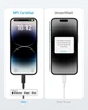 Кабель Anker 322 USB-C to Lightning - 1.8m Nylon чорний (7030799) - зображення 4