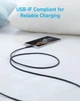 Кабель Anker 322 USB-A to USB-C - 0.9m Nylon чорний (6926987) - изображение 5