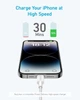 Кабель Anker 322 USB-C to Lightning - 0.9m Nylon білий (6908996) - изображение 2
