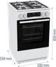 Комбинированная плита Gorenje GKS5C73WF (FM514D-FPD4B) (7085842) - изображение 8