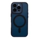 Чохол TPU+PC Magnetic Matte Camera Lens with Magsafe для iPhone 16 Pro Dark Blue - изображение 1