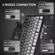 Игровая беспроводная механическая клавиатура ATTACK SHARK X85 / Три режима подключения / White Jade Switch / Black - изображение 4