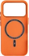 Чехол для смартфона ArmorStandart LikeCarbon2 MagCase для Apple iPhone 17 Pro Kevlar/Orange (ARM88556) - изображение 2