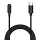 Type-C кабель зарядка для смартгодинників Huawei Band 10 / Band 9 / Band 8 1м, Black - зображення 1