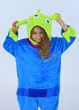 Кігурумі прибулець з Історії Іграшок для дівчат Kigurumi плюшева піжама на блискавці для дітей і підлітків 145-155 см синій (2075K1154) - зображення 10