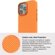 Чохол для смартфона ArmorStandart LikeCarbon2 MagCase для Apple iPhone 16 Pro Kevlar/Orange (ARM88596) - зображення 7