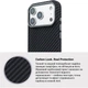 Чехол для смартфона ArmorStandart LikeCarbon2 MagCase для Apple iPhone 17 Pro Max Carbon Black (ARM86259) - изображение 7