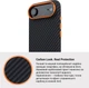 Чехол для смартфона ArmorStandart LikeCarbon2 SE MagCase для Apple iPhone Air Black/Orange (ARM89155) - изображение 7