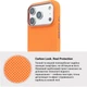 Чехол для смартфона ArmorStandart LikeCarbon2 SE MagCase для Apple iPhone 17 Pro Max Kevlar/Orange/Rose Gold (ARM89169) - изображение 7