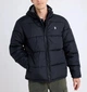 Мужская пуховая куртка U.S.Polo Assn стебаная с капюшоном XL черная - изображение 1