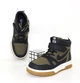 Демісезонні черевики для хлопчика з липучкою та шнурівкою Bessky 34 21.5см хакі - изображение 1