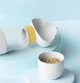 Портативна поїлка пляшка для води 2в1 для собак і котів з контейнером для корму, дорожня пляшка для води(350мл+200мл) - зображення 5