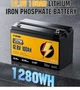 Литий-железо-фосфатный аккумулятор 12.8 В 100 Ач RVPOZWER LiFePO4 12.8V 100Ah 1280Wh с BMS, глубокого цикла для инвертора и ИБП - изображение 2