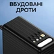 Повербанк на 120000 mAh з LED світлом та швидкою зарядкою 22.5W POWERBANK Чорний для роутера модему інтернету WiFi - зображення 2