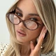 Овальні іміджеві жіночі Honey Fashion Accessories коричневий (20к021) - изображение 1