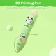 3D ручка с аккумулятором (3 цвета пластика PCL, нет горячих элементов, для детей от 3 лет) - Зеленый - изображение 5