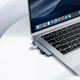 Адаптер перехідник Borofone FH1 (USB HUB адаптер, USB to USB, 3 USB 2.0 до 480Mбіт/с, USB 3.0 до 5 Гбіт/с) - Сірий - зображення 2